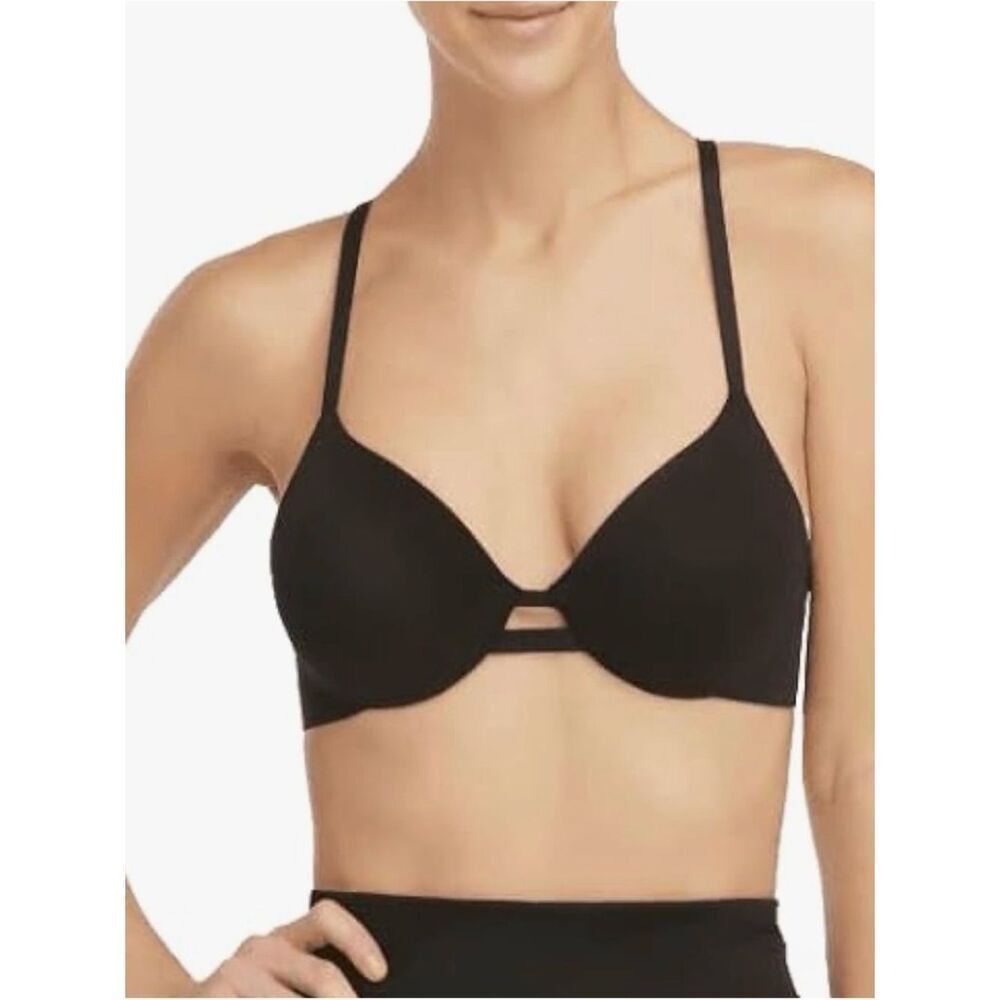 SPANX Womens' Swim Convertible Bra Bikini Top, Black, NWT
